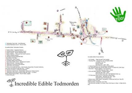 Map from one of Incredible Edible's outreach efforts. 